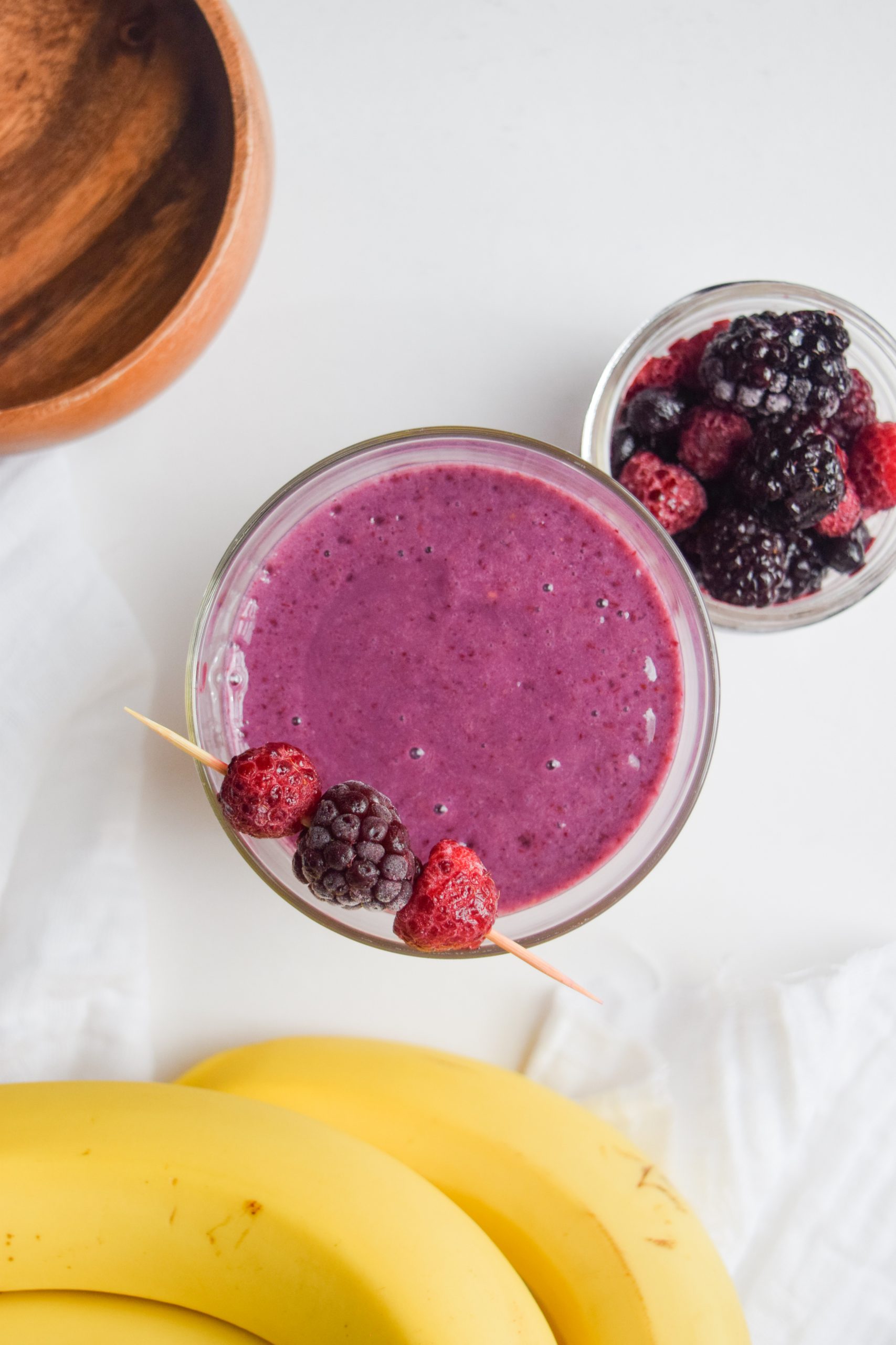 Mixed Berry Smoothie (Healthy & Delicious!) - Little Sunny Kitchen